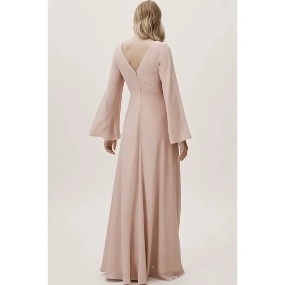 Anthropologie BHLDN Doria Chiffon Maxi Dress Womens Size 16 NWT $330 - Picture 2 of 12